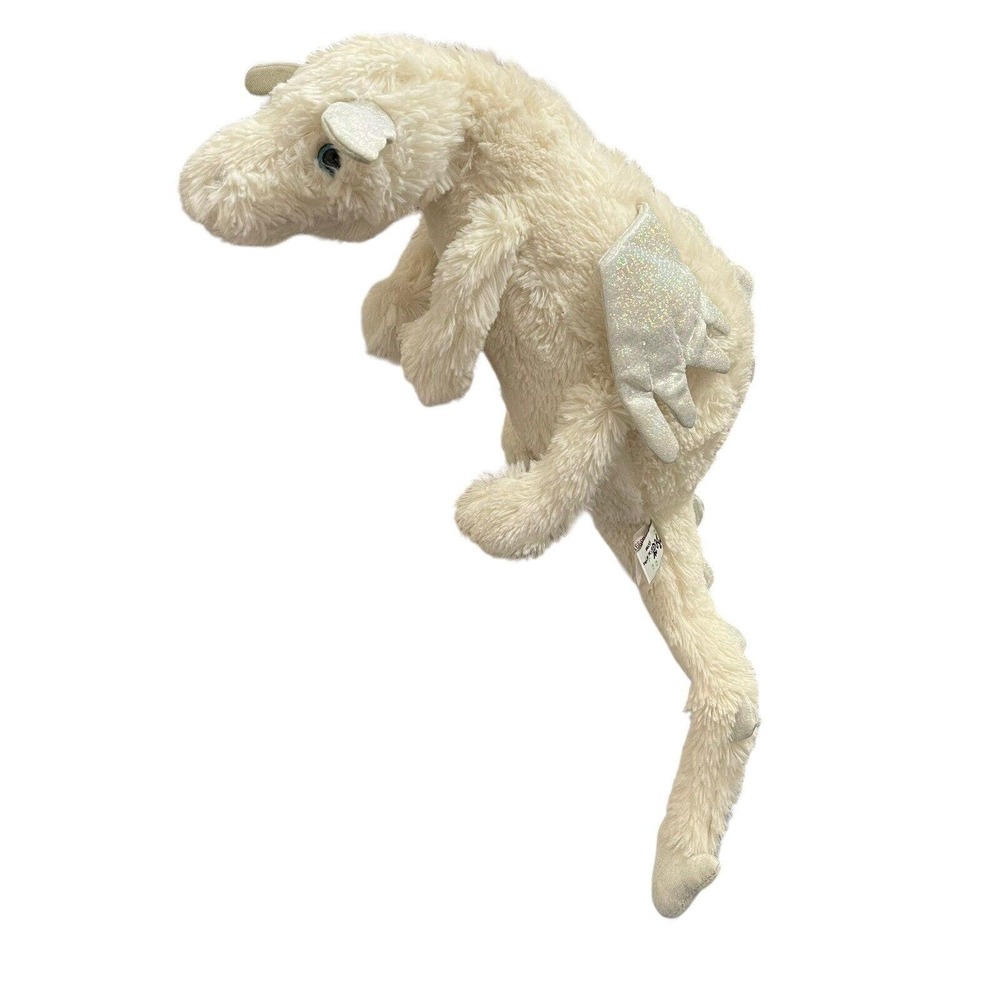 2001 The Bear Factory CLOUD The Dragon16”PlushBlue Eyes Sparkling Silver Wings
